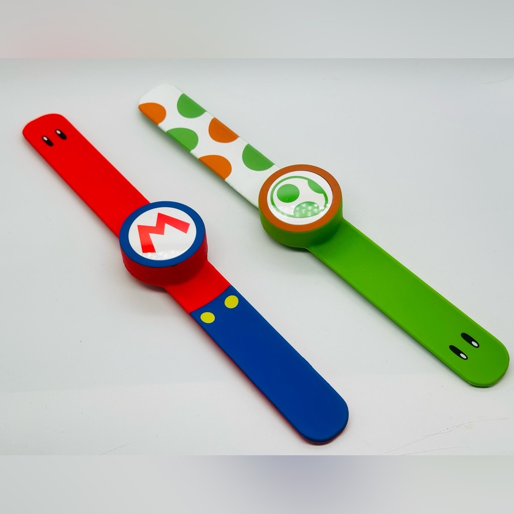 Super Nintendo World Power Up Band Slap Bracelets Mario Yoshi Universal Studios